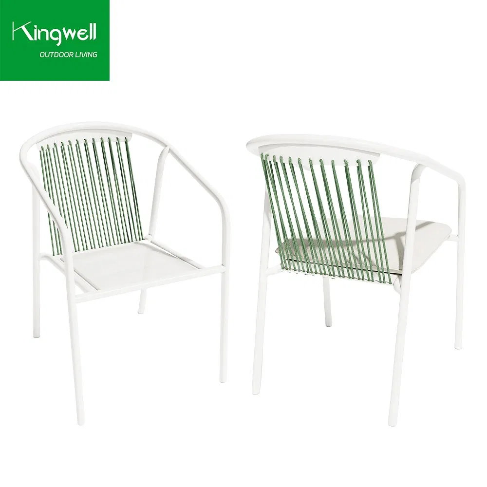 Commercial Patio Furniture Set Outdoor Aluminum Dining Table with 6 Chairs for Resorts