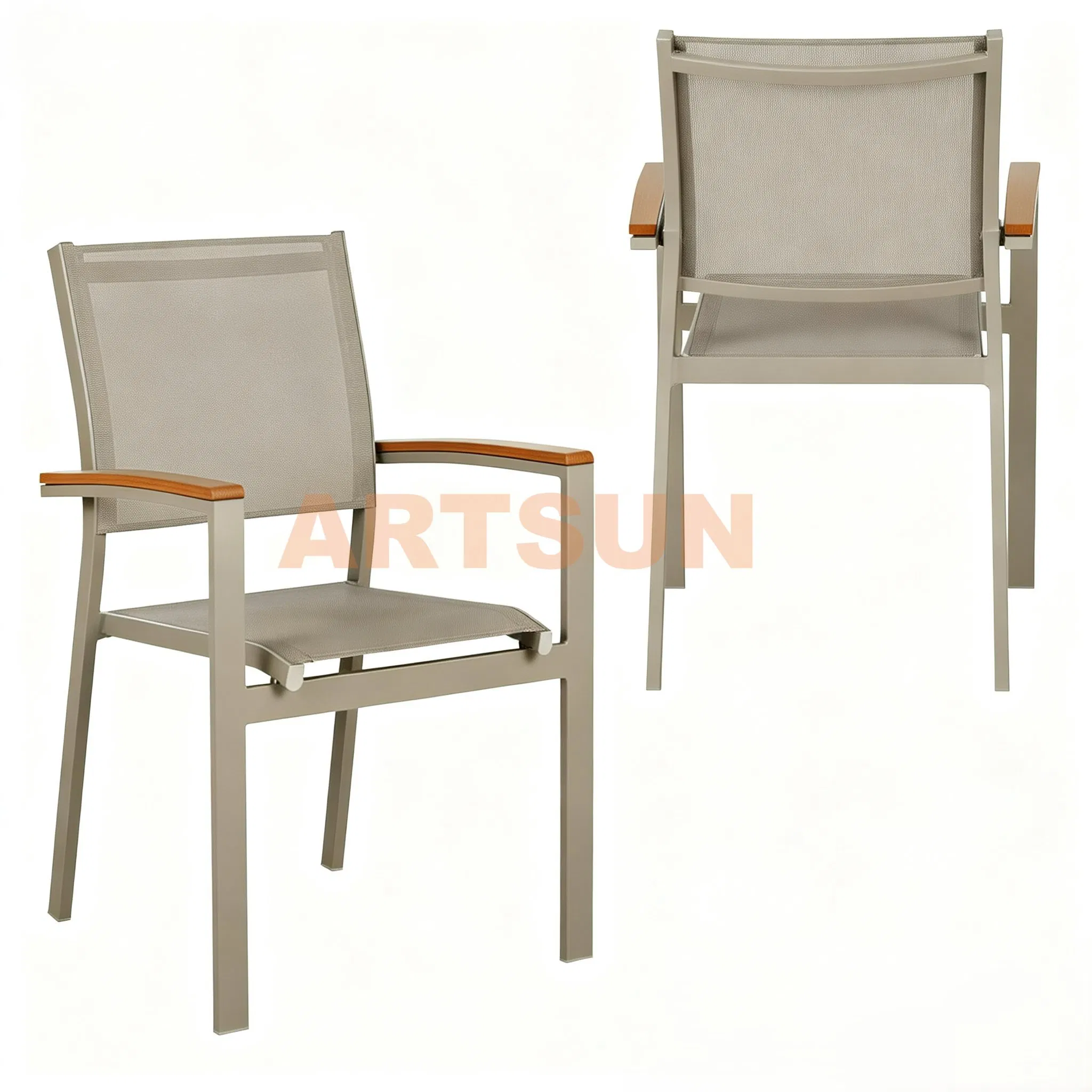 Durable Modern Guaranteed Tailored Customized Stacking Waterproof UV Resistant Outdoor Garden Restaurant Durable Home Furniture Event Chair