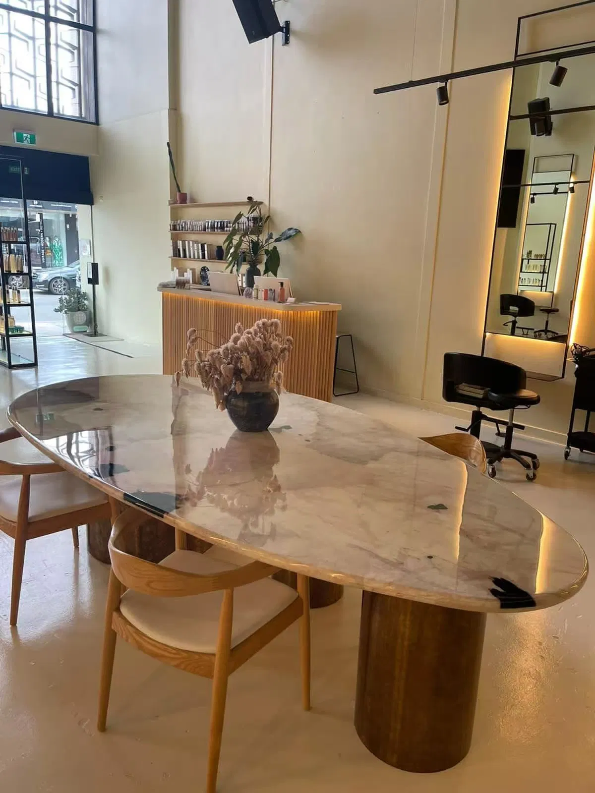 Home/Restaurant/Hotel Vintage Furniture Stone Coffee Table/ Side Table /Marble Table Top /Di Ning Table Prada Green Marble Big Marble Dining Table for Wholesale