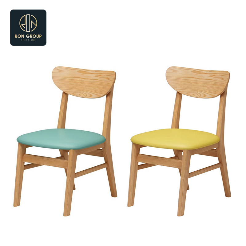 Modern Pizza Fast Food Custom Cafe Booth Seating Commercial Furniture Coffee Shop Leather Chair and Square Wood Restaurant Table for Restaurant