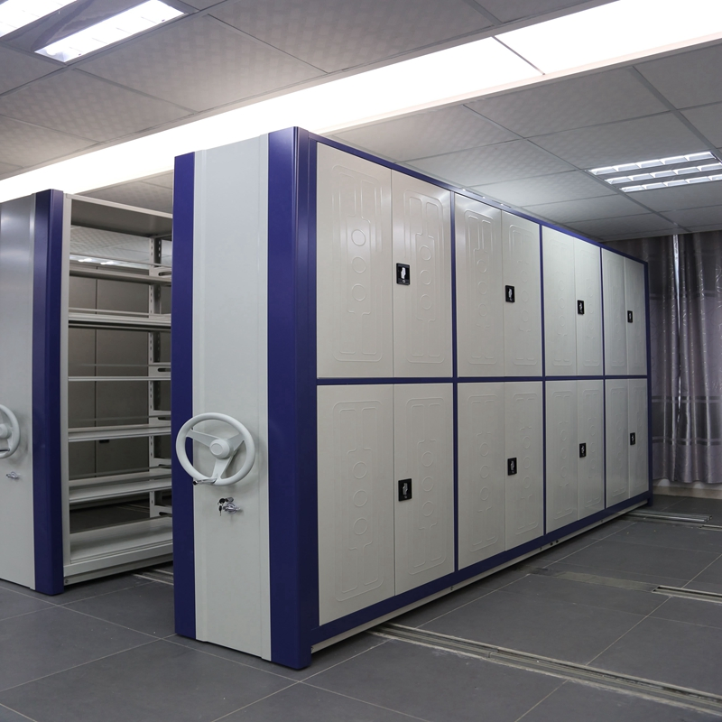 Customized Library Compact Shelving Space-Saving High-Density Book Shelf Manual Mobile Shelving