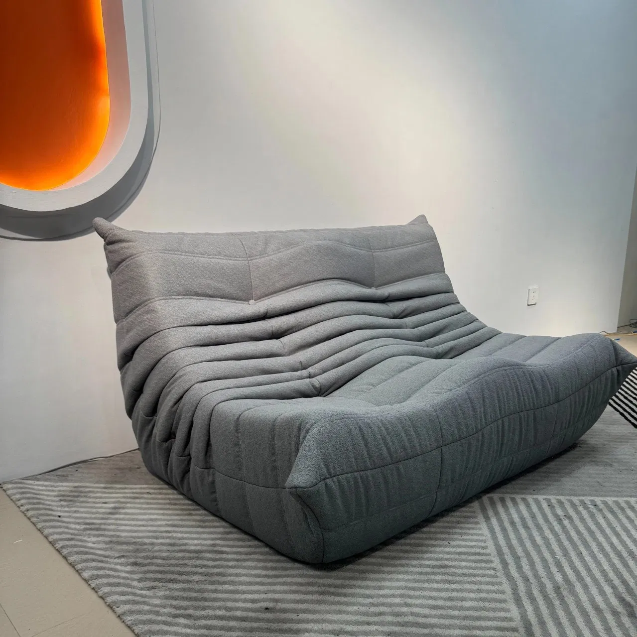 Modern Sofa Furniture Caterpillar Lazy Bag Single Recliner Sofa Chair Balcony Living Room Compressed Sofa Bed