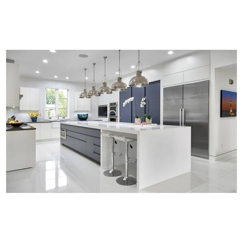 Lacquer Cupboard Customized Own Design Veneer Modern Kitchen Plywood Solid Wooden Cabinet