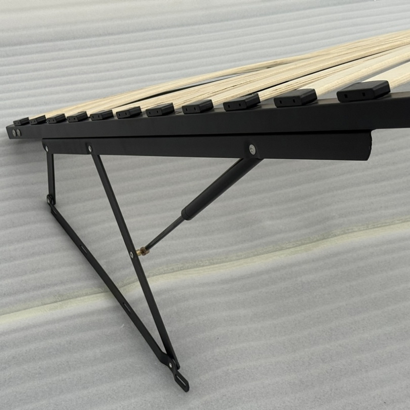 Knock-Down King Size Metal Bed Frame Easy Assembly Single /Double/Queen/Ottoman Bed Frame Strong Gas Lifting Bed Platframe with Storage Space