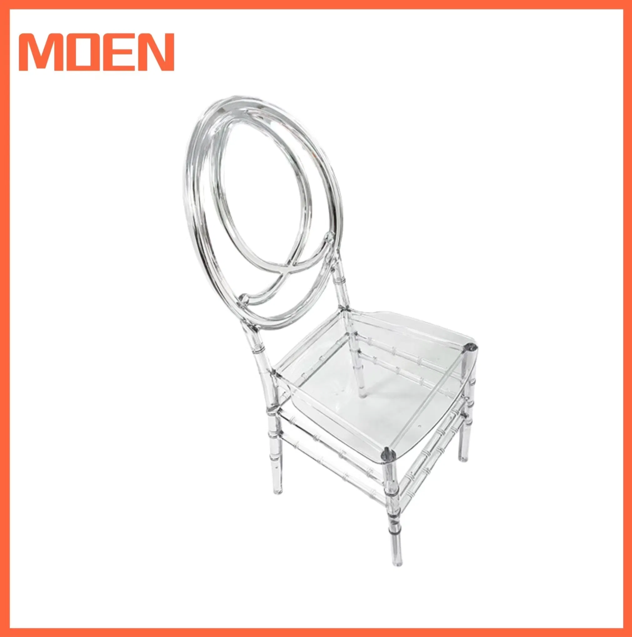 Transparent Plastic Crystal Clear Princess Outdoor Dining Chair for Wedding From Tiffani