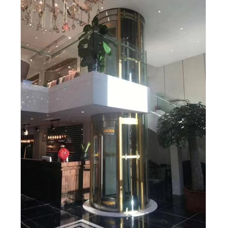 Luxury Glass Lift Cabin Commercial Panoramic Elevator Lift