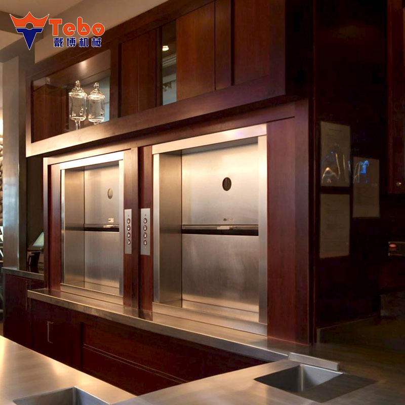 Electric 2 Stops 150kg Library Kitchen Food Elevator Lift by Dumbwaiter