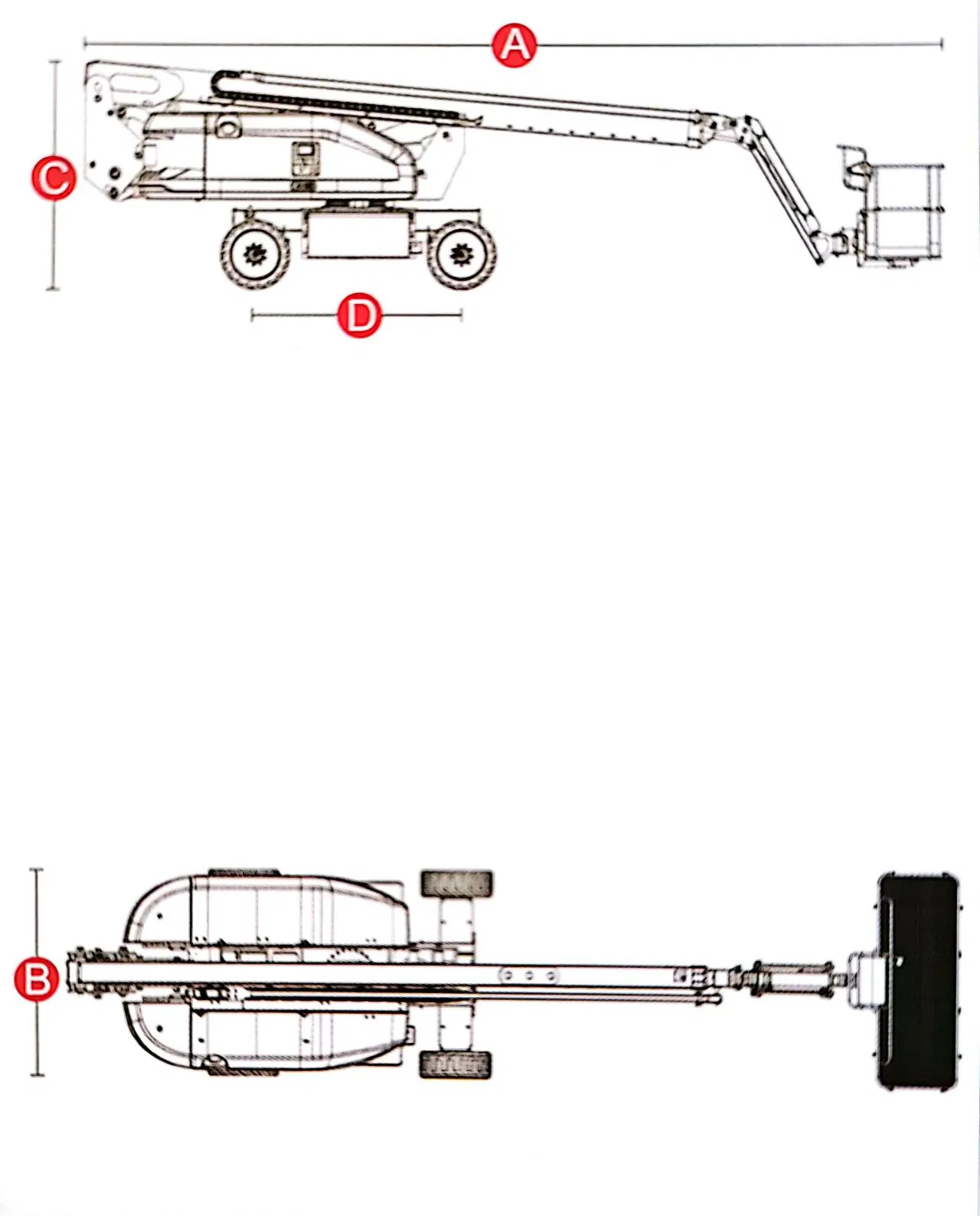 Electric Hydraulic Articulated/Telescopic Boom Lift, High Quality Curved/Straight Arm Lifting Platform