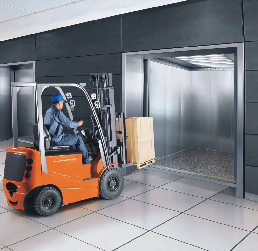 Mr/Mrl Kone Quality Large Space Room Freight Lifts Customized Cargo Goods Elevators