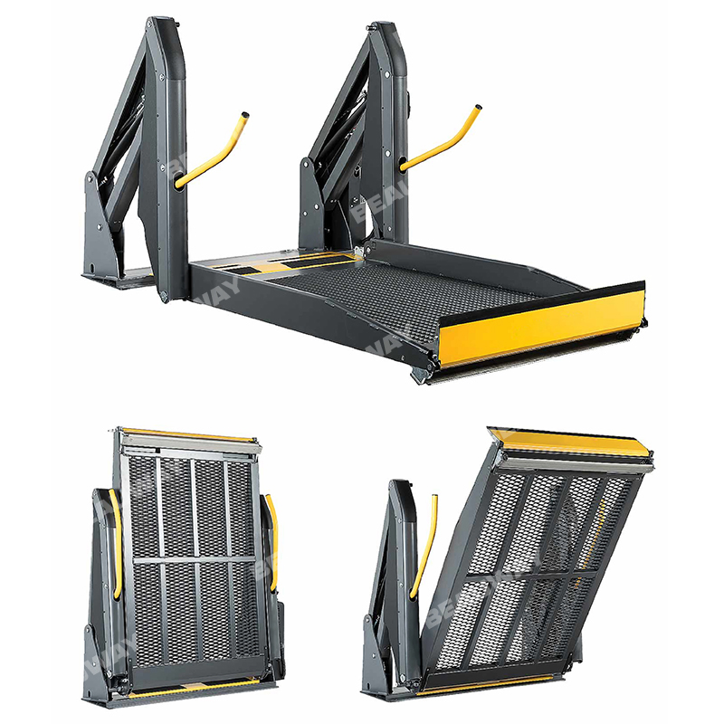 Modern Latest Custom-Made Portable Vertical Wheelchair Lift Folding Platform for Van and Car Use