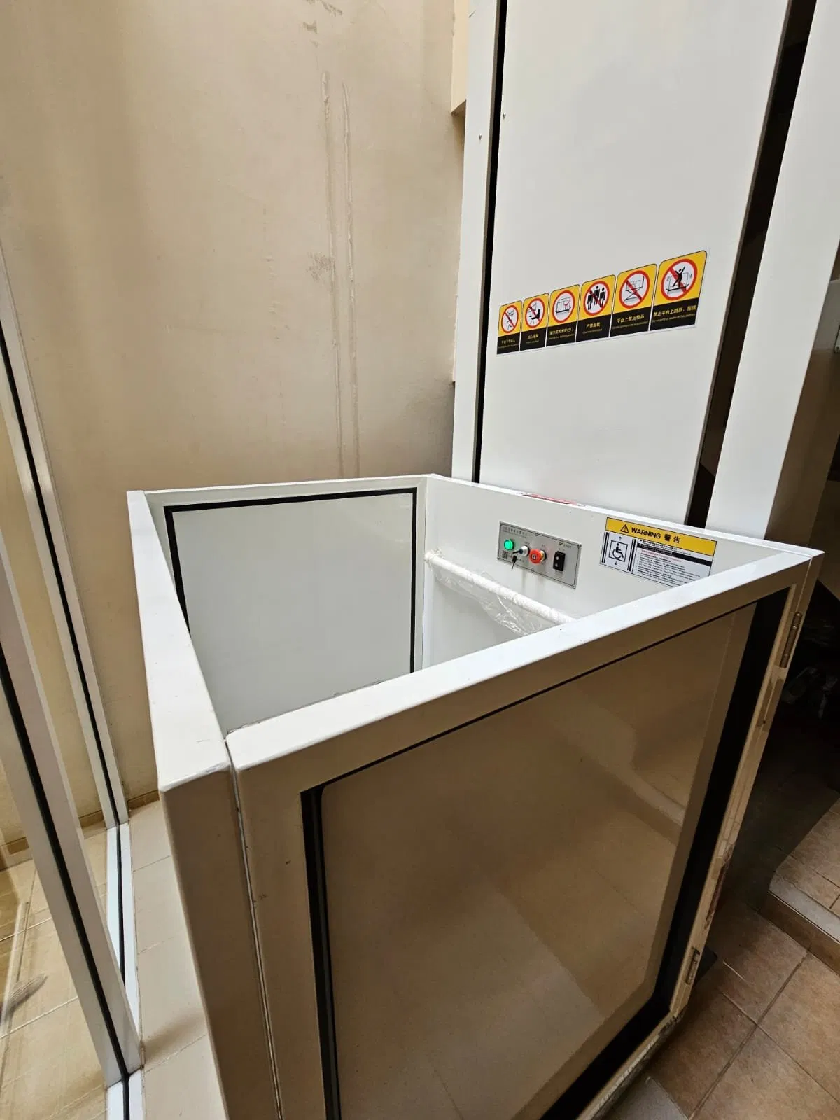 CE Certified Small Home Vertical Passenger Lift Stair Wheelchair Disabled Hydraulic Elevator