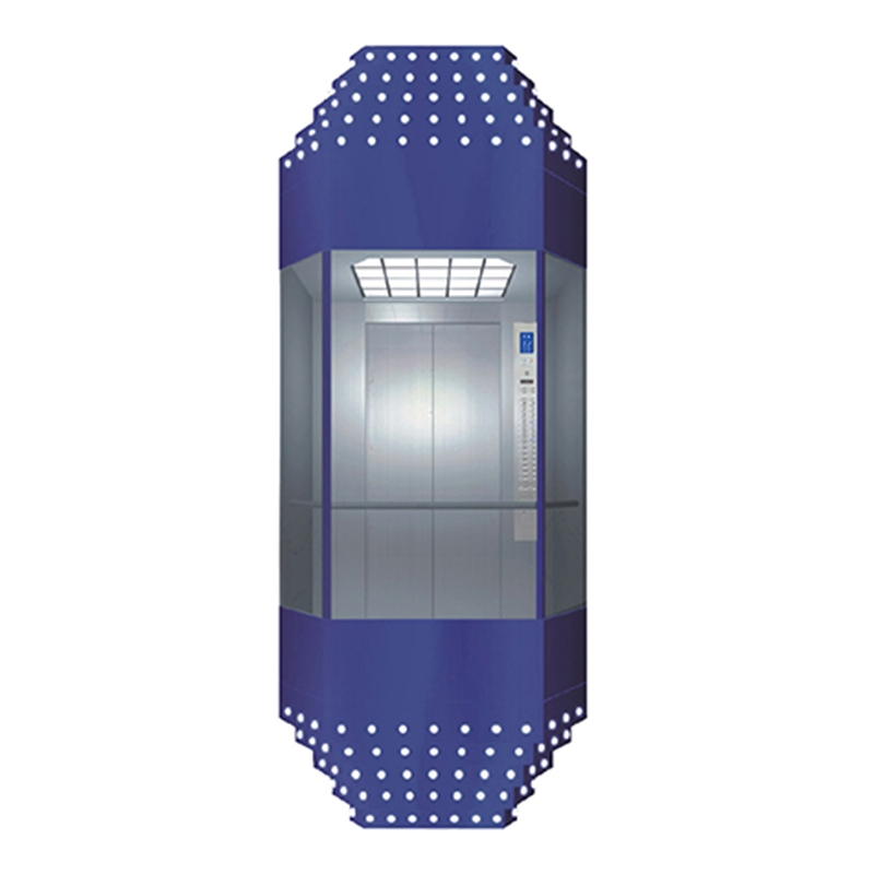 Commercial Freight Sightseeing Elevator, Manned and Cargo Dual-Purpose, All-Glass Observation Elevator
