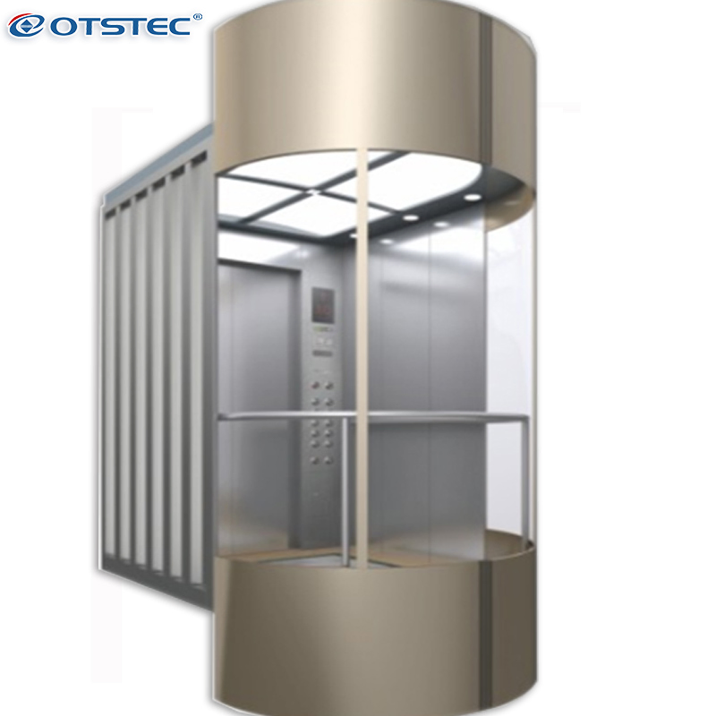 Round Glass Panoramic Lift Elevator Sightseeing Elevator Lift Without Machine Room