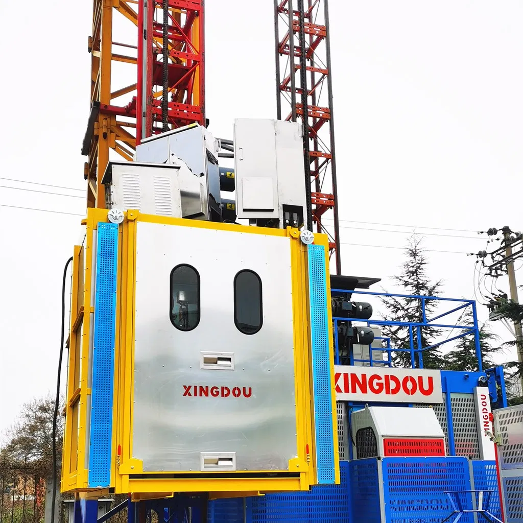 Sc200 CE Facade Exterior Material Passenger Hoist Gjj Internal Building Lift Construction Elevator