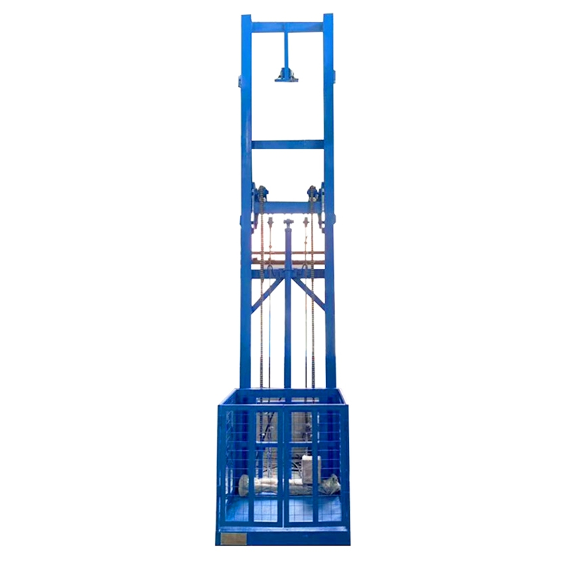 Warehouse Wall Mounted Goods Lift Guide Rail Hydraulic Small Cargo Lift Platform Freight Elevator Cargo Elevator