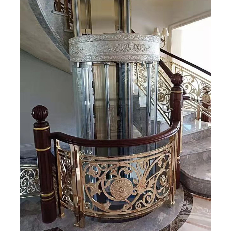 Luxury Glass Lift Cabin Commercial Panoramic Elevator Lift