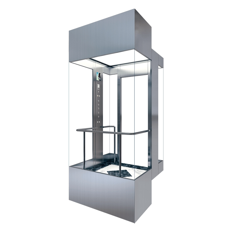 Commercial Freight Sightseeing Elevator, Manned and Cargo Dual-Purpose, All-Glass Observation Elevator