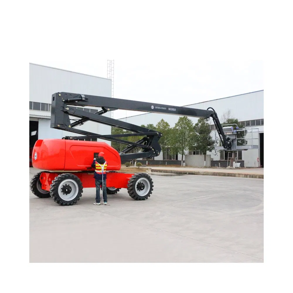 New Telescopic Self-Propelled Boom Lift Aerial Work Platform Electric Mini Lift
