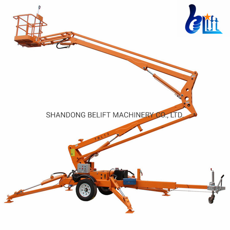10-22m Self Walking Articulating Towable Trailer Boom Lift