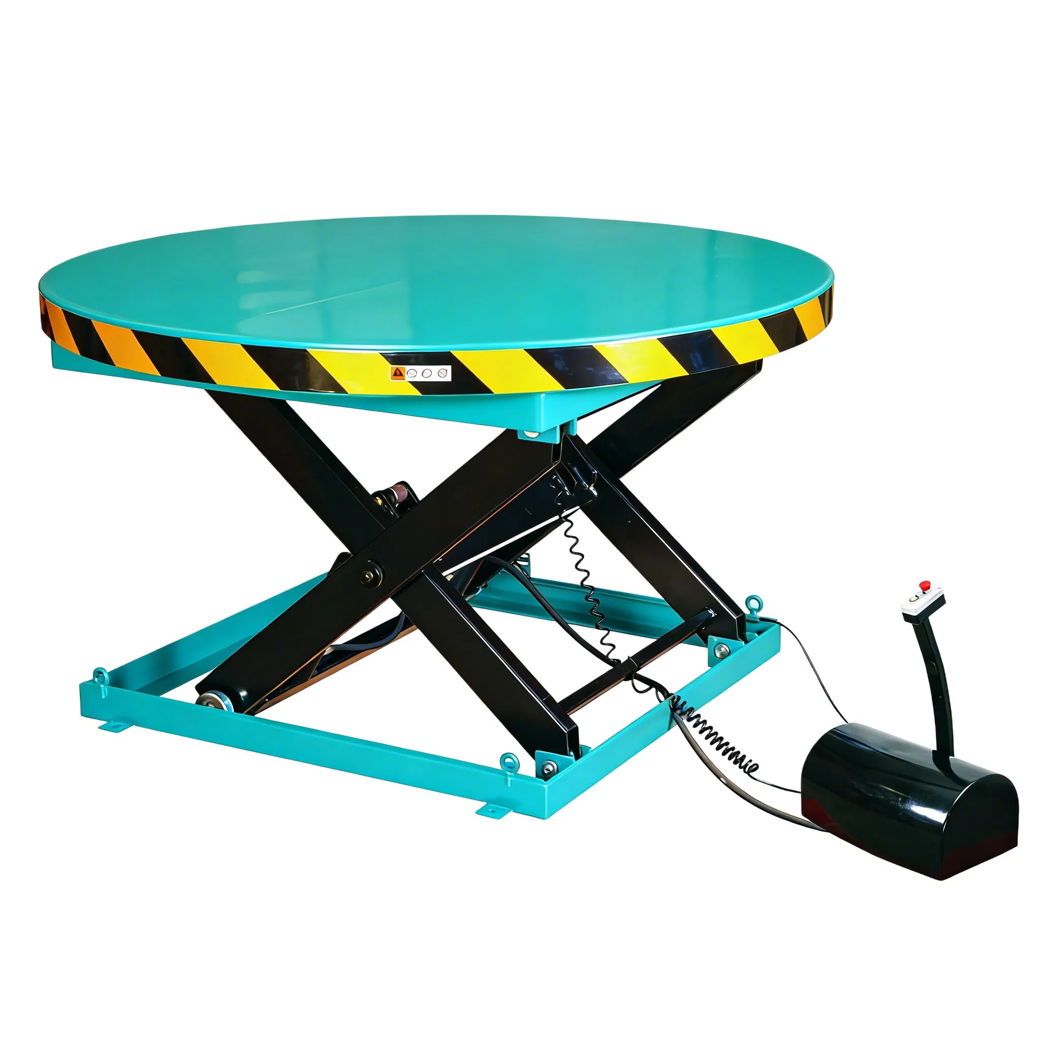 Mobile Manual Scissor Lift Table Truck Warehouse Hand Lift Platform Lifter 500kgs Capacity Stationary Scissors Platform Electric Scissors Lift Table Trolley