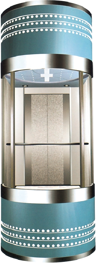 Panoramic Lift (square type) with Observation Glass Wall