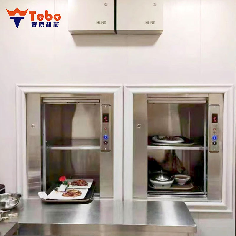 Durable Kitchen Dumbwaiter Lift with Stainless Steel Cabin for Food Delivery