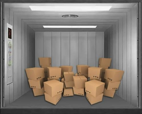 with Deceleration Device 1 Year Dumbwaiter Traction Machine Freight Lift