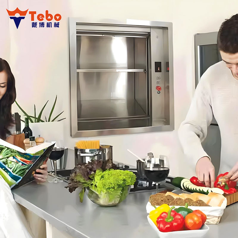 Electric 2 Stops 150kg Library Kitchen Food Elevator Lift Dumbwaiter System