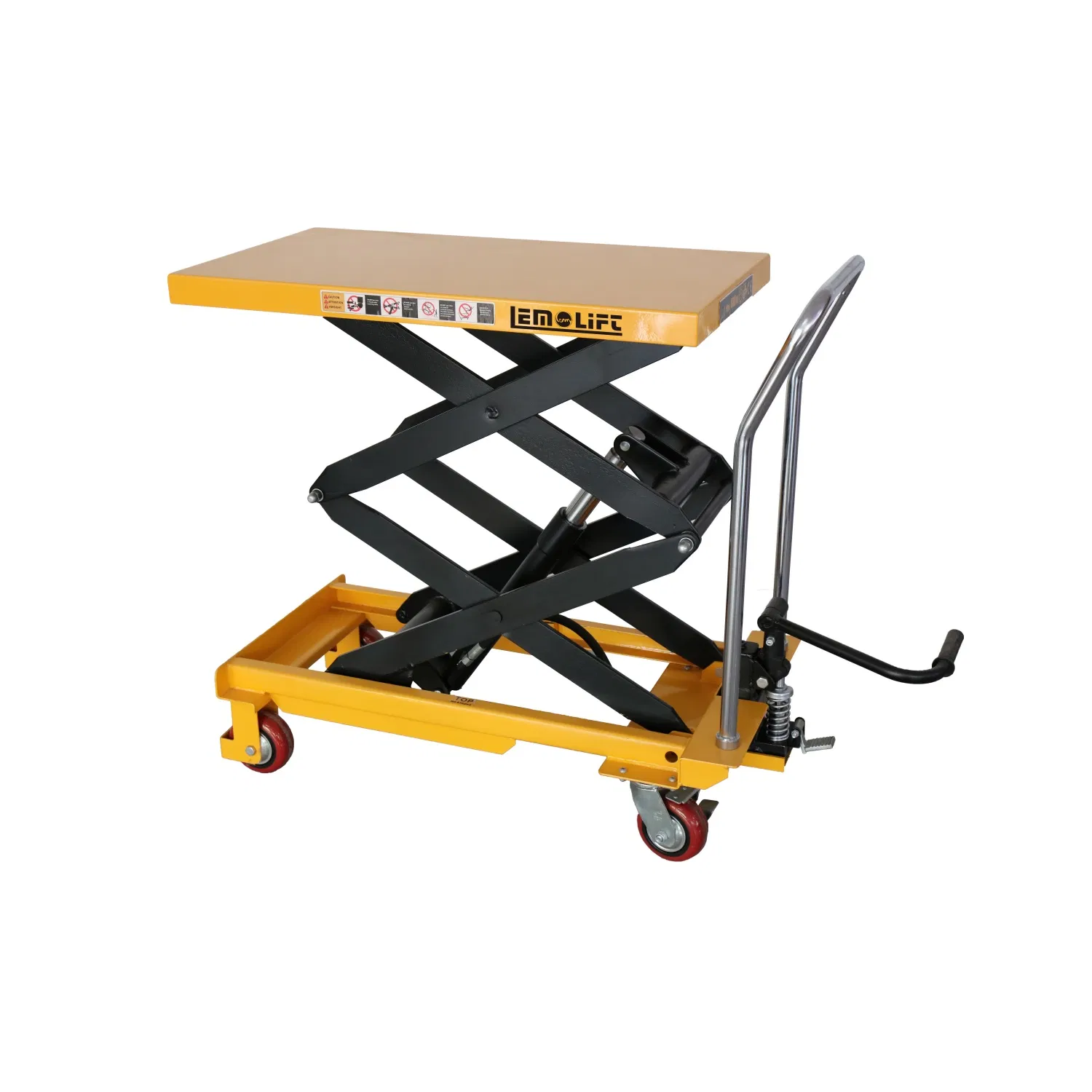 New Foldable Hand Lift Truck with Single Pump 500kg Scissor Lift Table