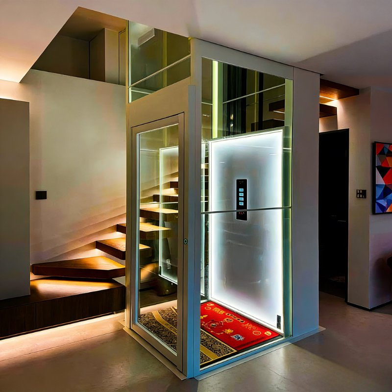 Automatic Large Inventory Environmentally Friendly Traction Residential Elevator for Duplexes