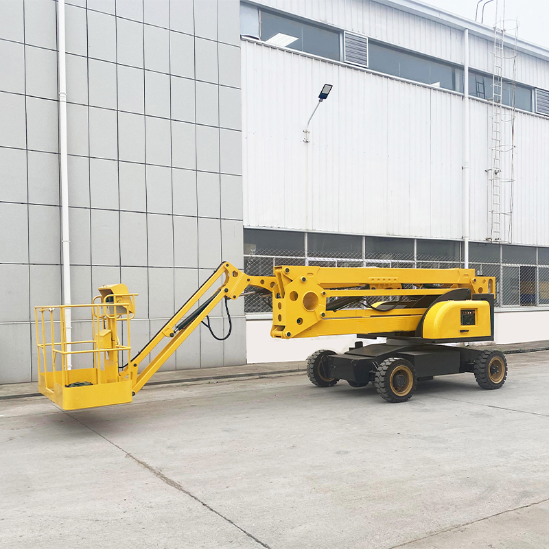 10m Electric Articulating Boom Lift, Self-Propelled Aerial Work Platform for Construction