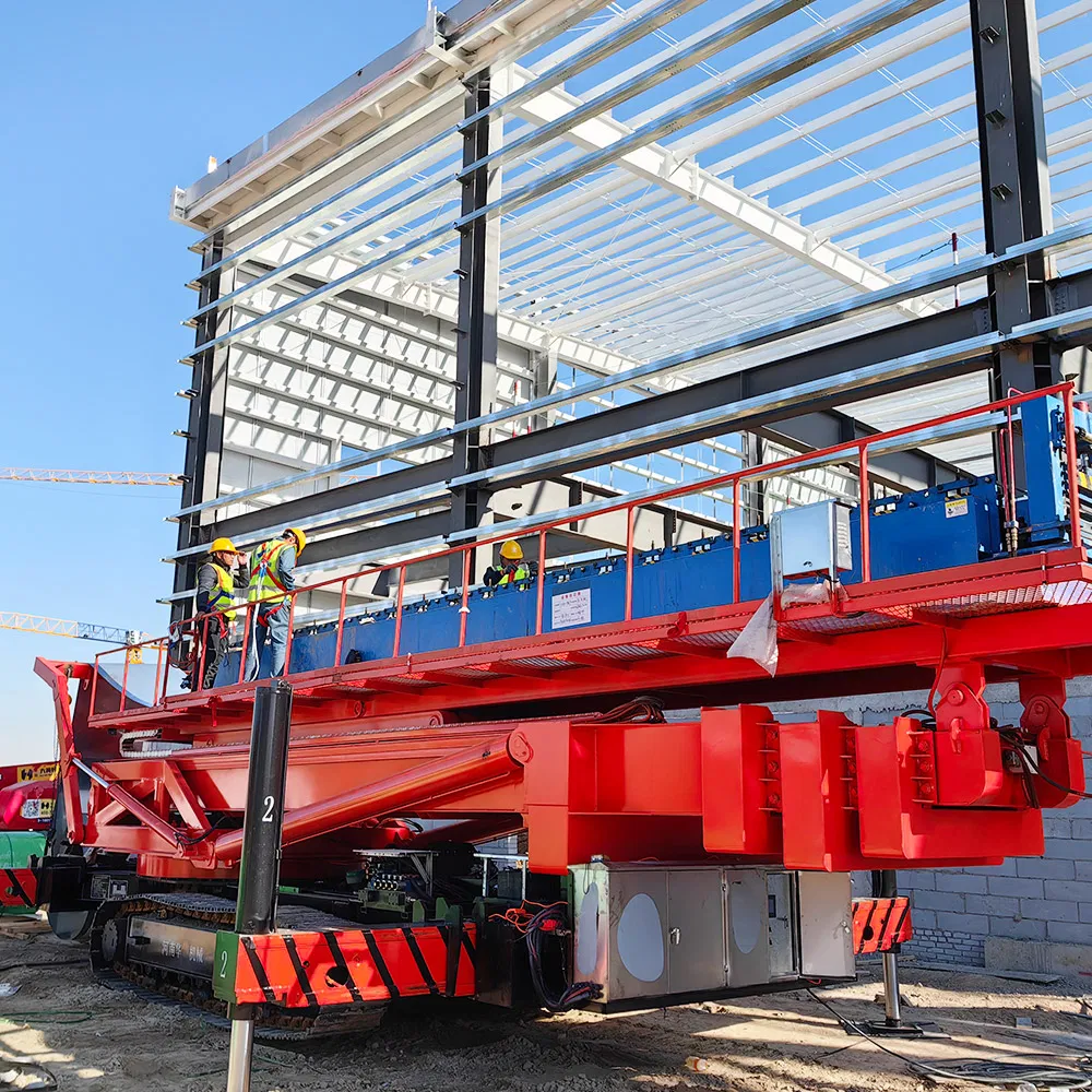 Roll Forming Machine Crawler Mobile Operation Hydraulic High-Altitude Lifting Platform Equipment Support for Costom