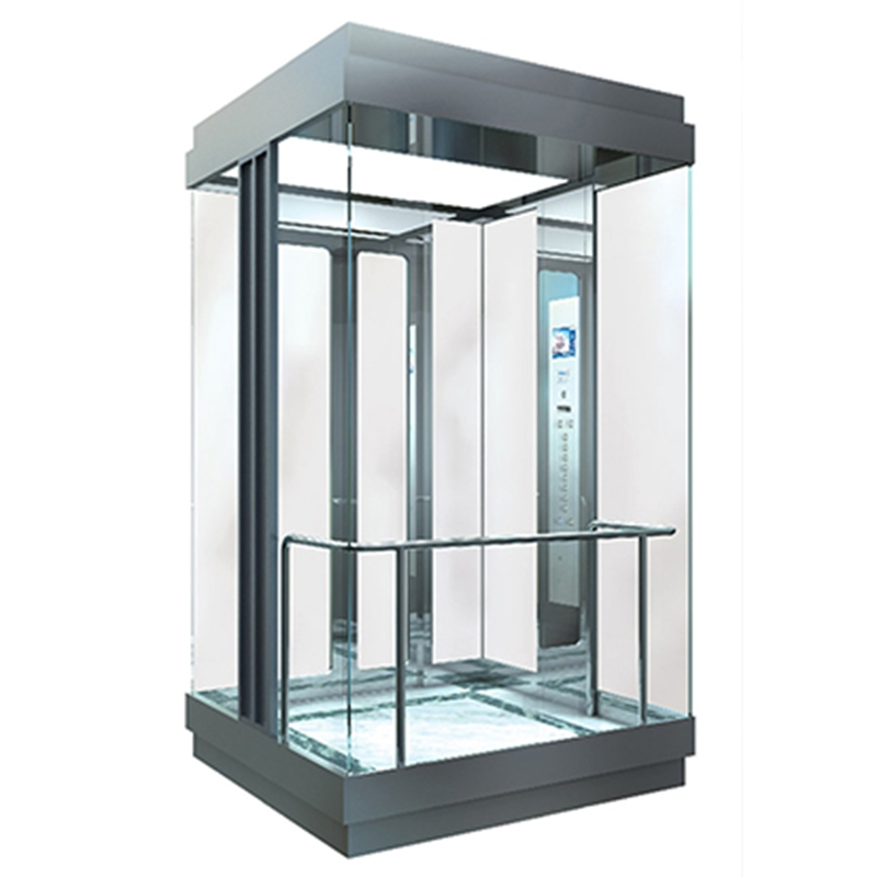 Commercial Freight Sightseeing Elevator, Manned and Cargo Dual-Purpose, All-Glass Observation Elevator