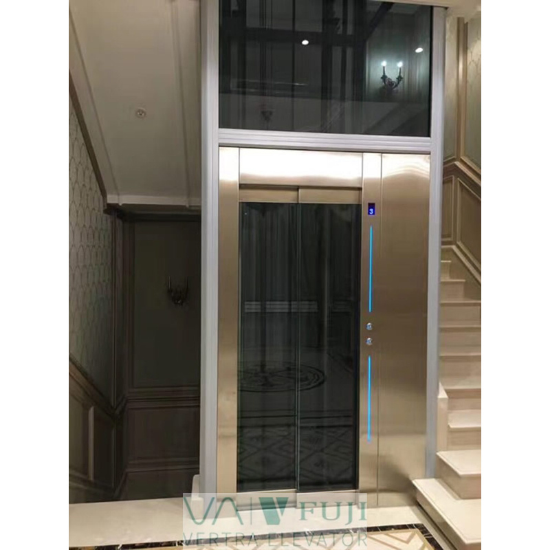 Panoramic House Elevator with Automatic Glass Door Villa Lift for Disabled Persons
