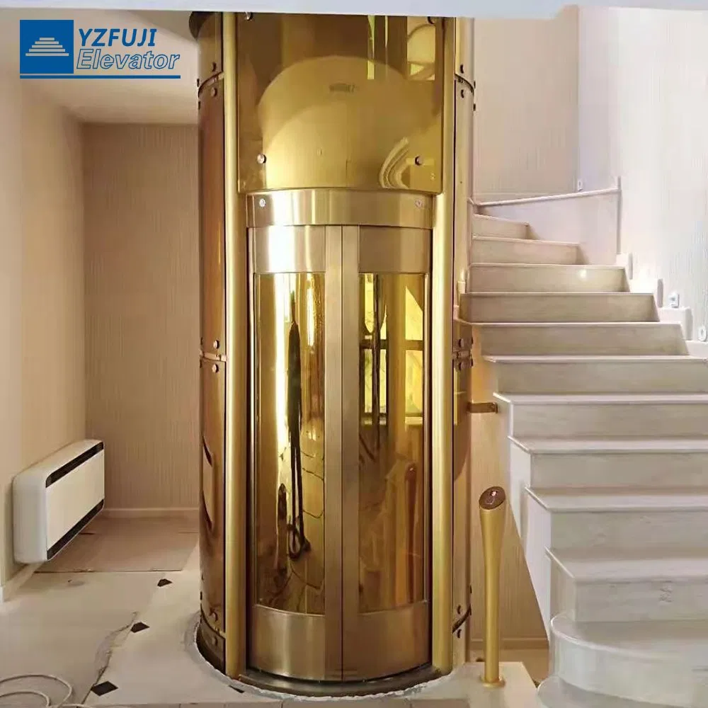 FUJI Round Panoramic Luxury Villa Capsule Glass Home Elevator for Villa Home CE Certificate Suppliers