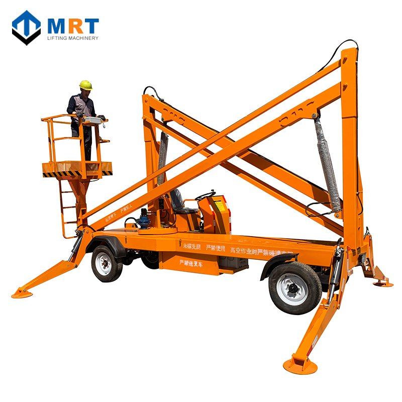 10m/12m/14m Hydraulic Self Propelled Boom Lift Articulating Portable Boom Lift Price