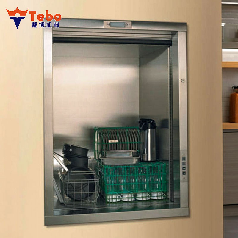 Durable Kitchen Dumbwaiter Lift with Stainless Steel Cabin for Food Delivery