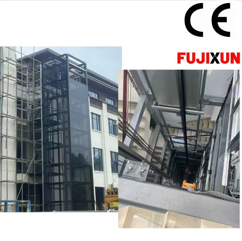 OEM En81-20 Passenger Elevators Lifts Home Villa Panoramic Elevator Lift