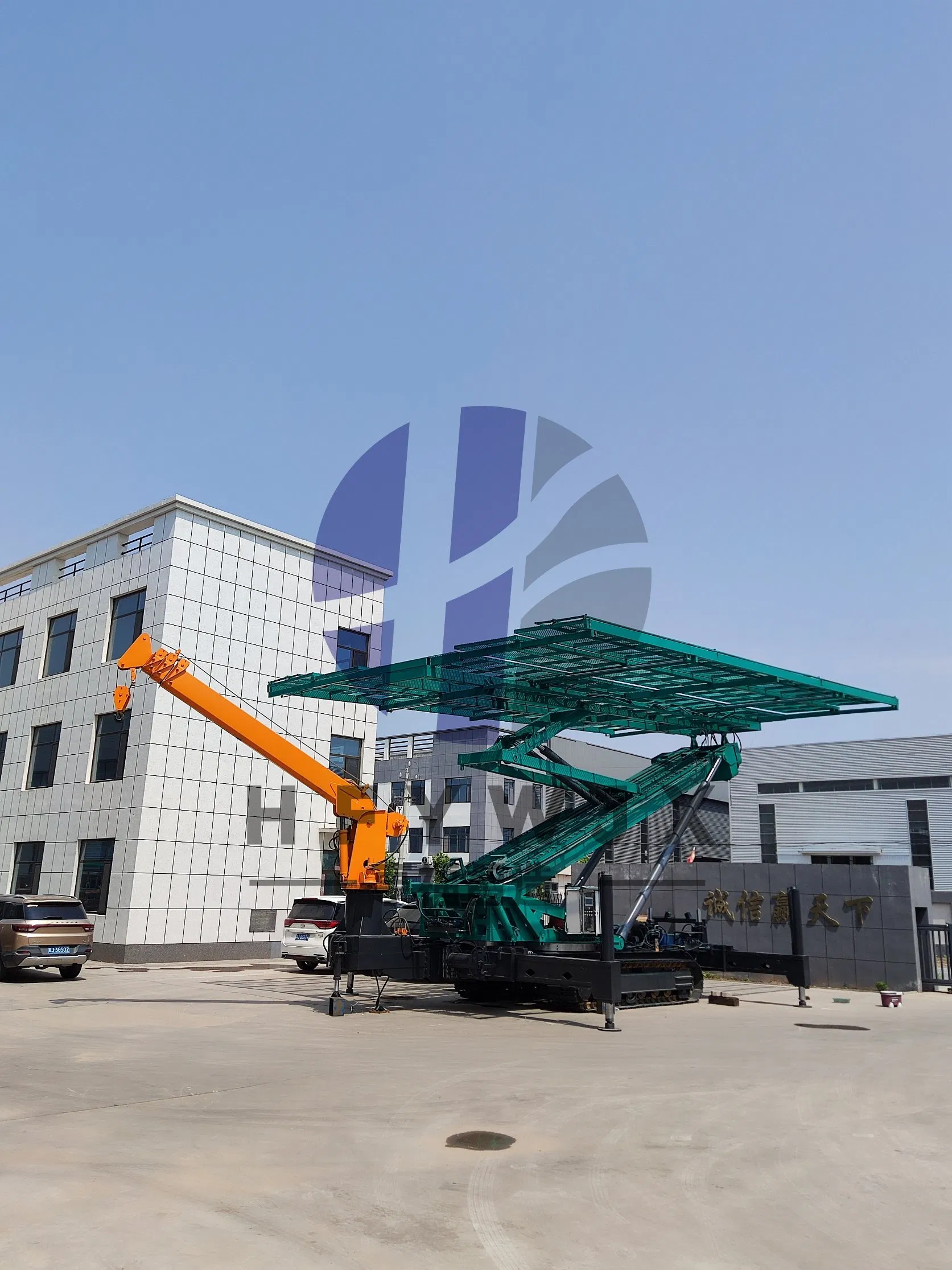 Hengfu Air Tile Machine Crawler Type Reverse Ceiling Hydraulic Lifting Platform