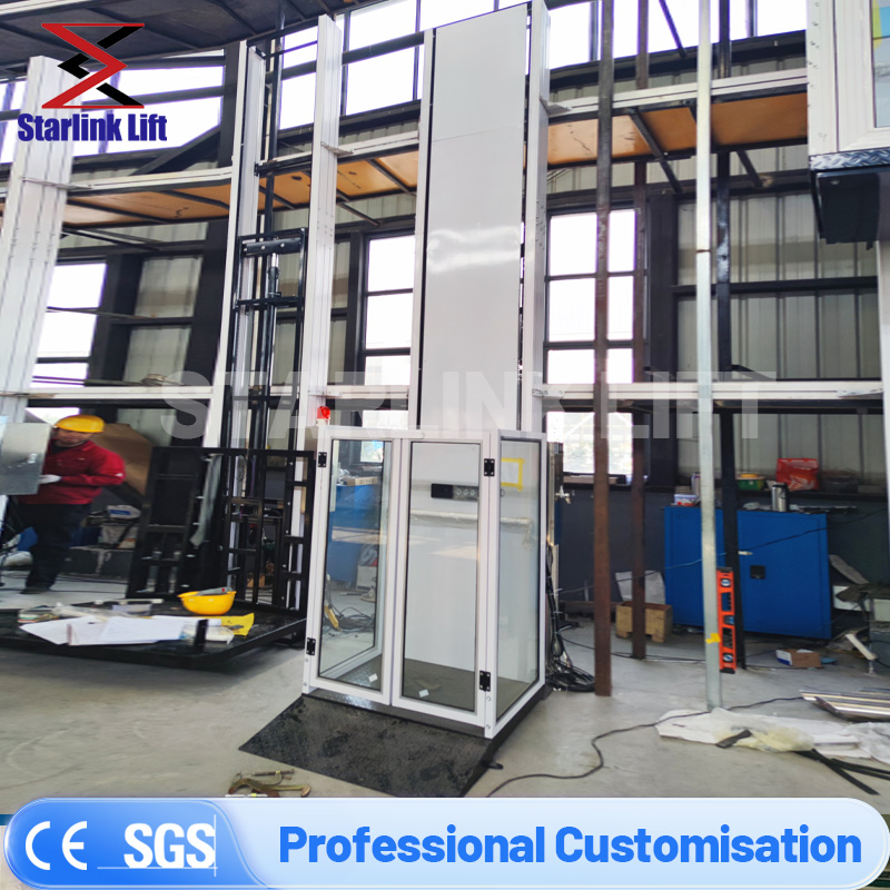 Electric Vertical Handicap Disable Elderly Platform Home Vertical Wheelchair Lift