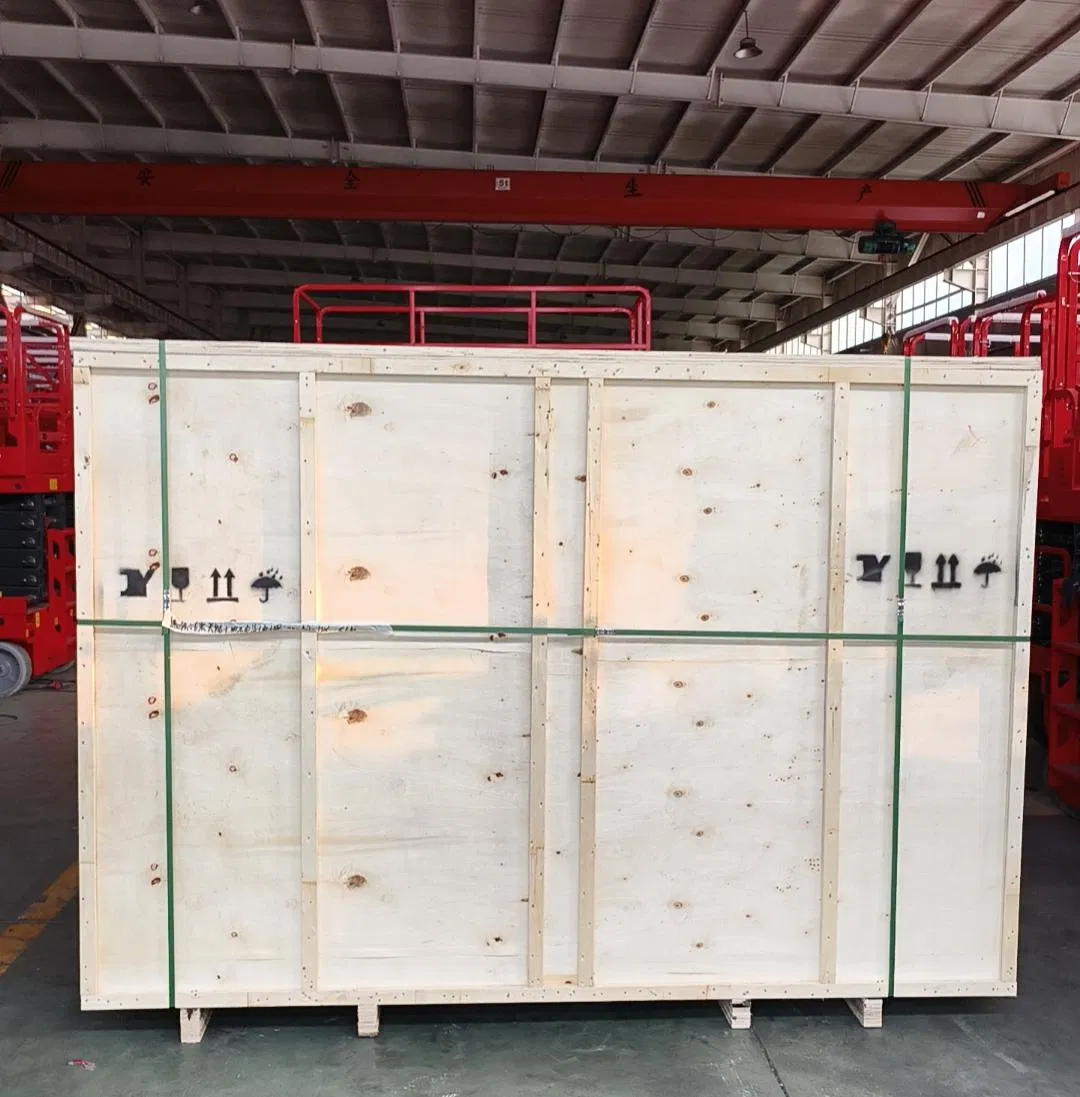 Mingdao Brand Sjy Model Mobile X Table Wooden Box, by Container Scissor Lift