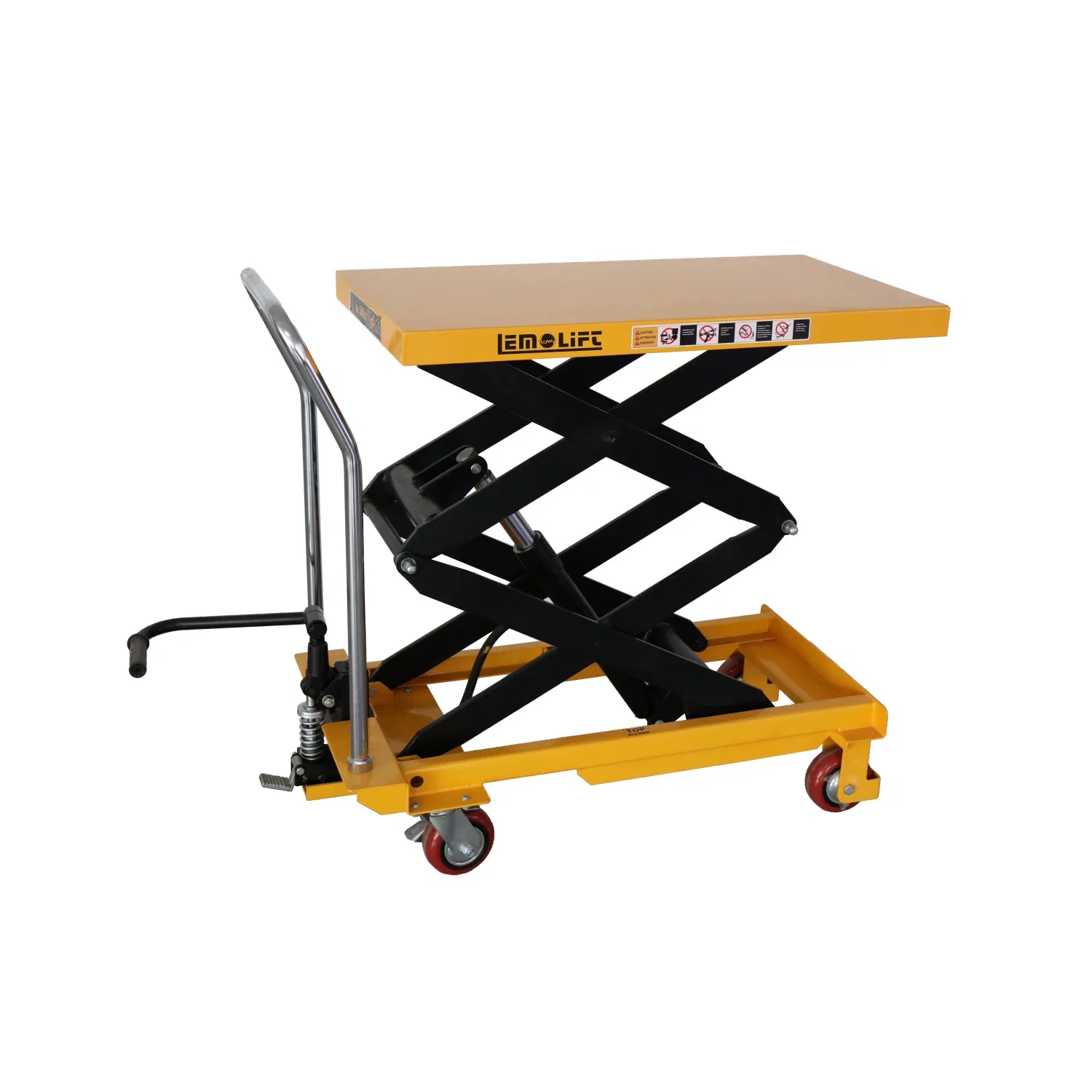 New Foldable Hand Lift Truck with Single Pump 500kg Scissor Lift Table