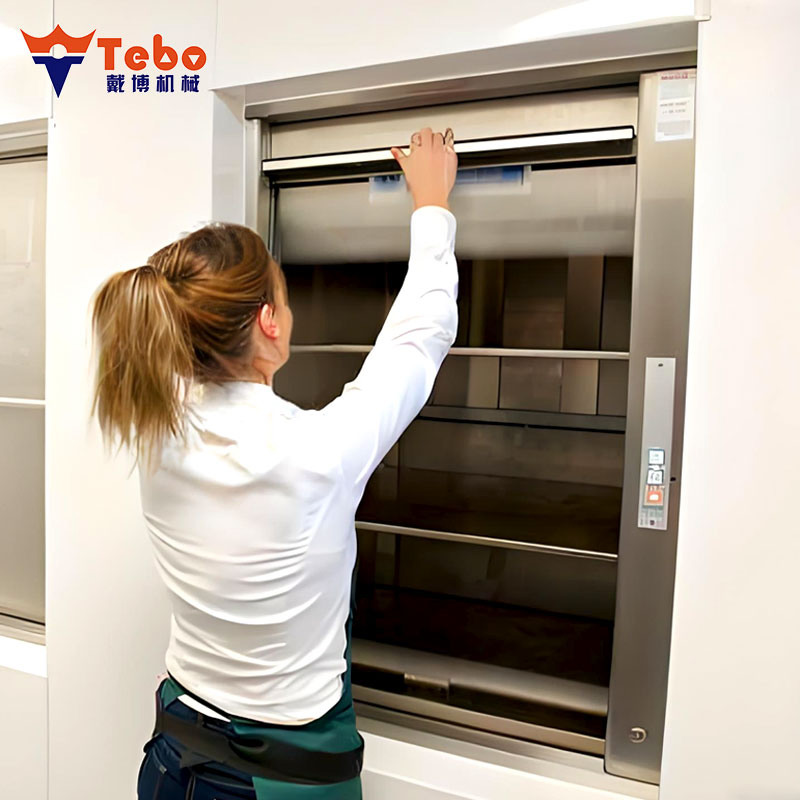 Electric 2 Stops 150kg Library Kitchen Food Elevator Lift Dumbwaiter System
