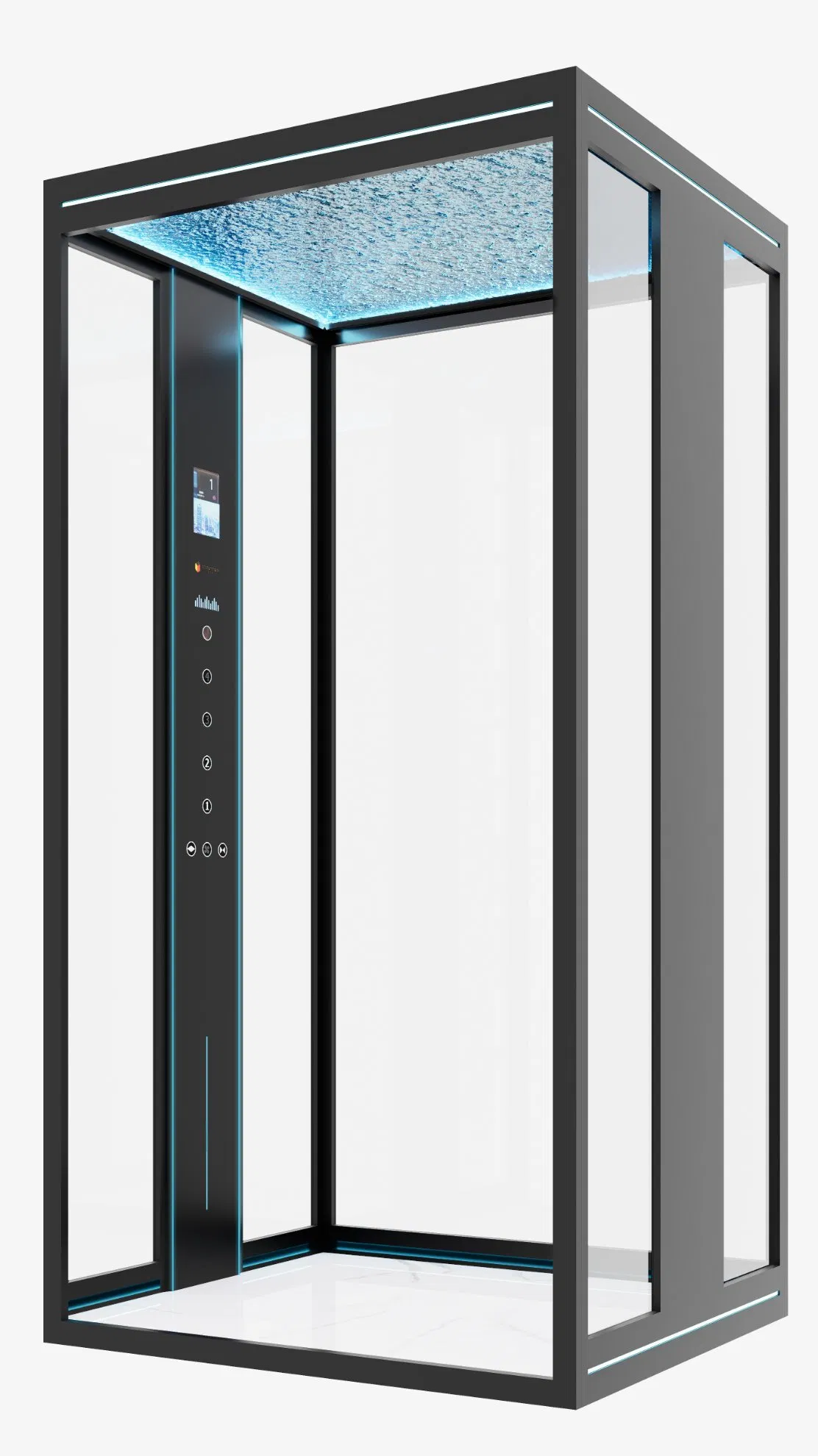 Factory Direct Sales Smart Control High-End Customized 2-6 Floor Indoor Small Villa Home Elevator Stair Chair Lift