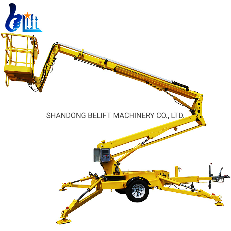 10-22m Self Walking Articulating Towable Trailer Boom Lift