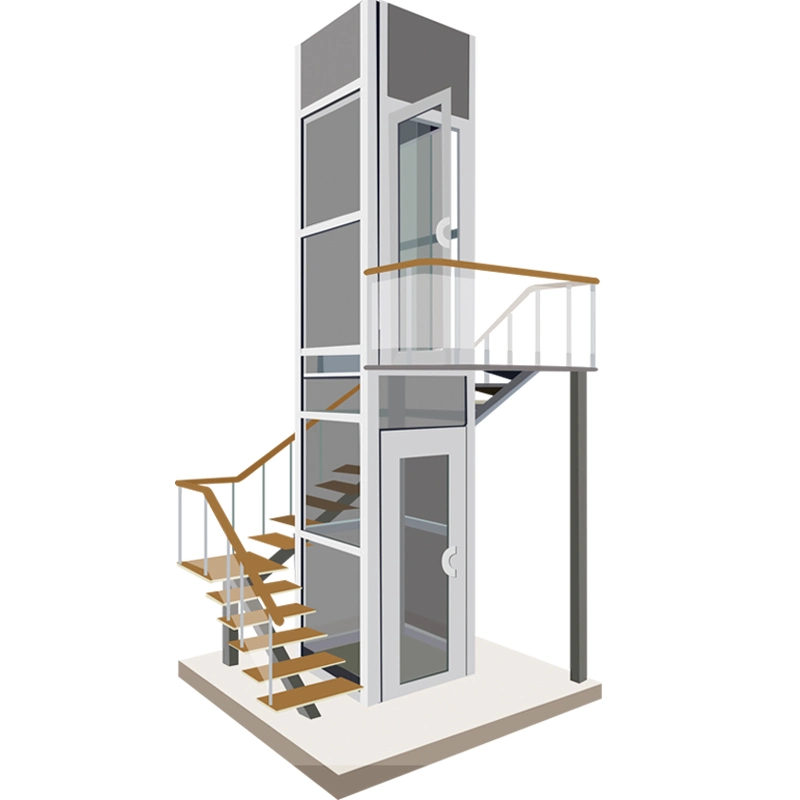 Vertical Disable Elderly House Elevator Platform Hydraulic Handicap Home Villa Wheelchair Residential Passenger Observation Glass Sightseeing Lift