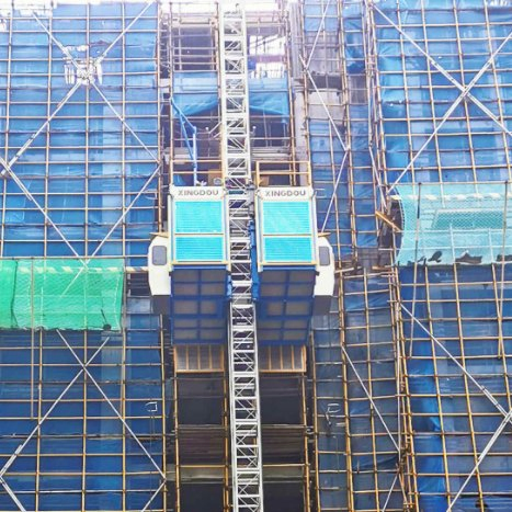 Sc200 CE Facade Exterior Material Passenger Hoist Gjj Internal Building Lift Construction Elevator