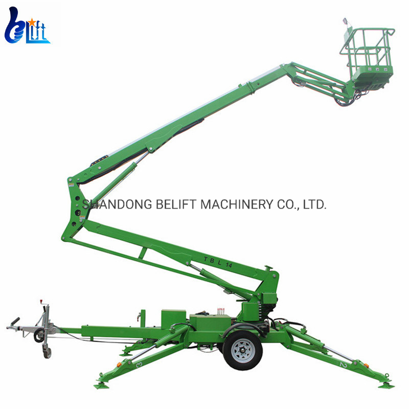 10-22m Self Walking Articulating Towable Trailer Boom Lift