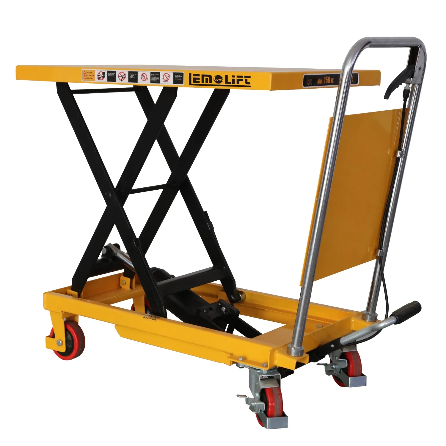 Mobile Manual Scissor Lift Table Truck Warehouse Hand Lift Platform Lifter 500kgs Capacity Stationary Scissors Platform Electric Scissors Lift Table Trolley