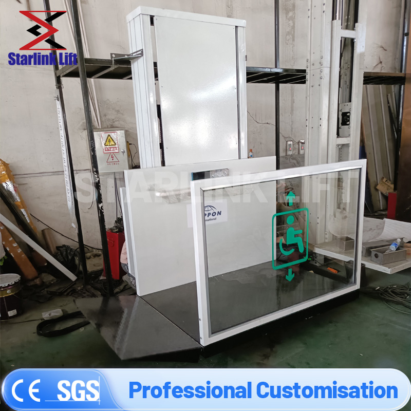 Electric Vertical Handicap Disable Elderly Platform Home Vertical Wheelchair Lift